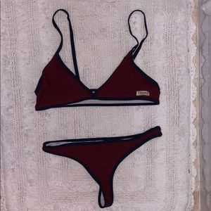 CHOOKS Maroon + NavyBlue Bikini